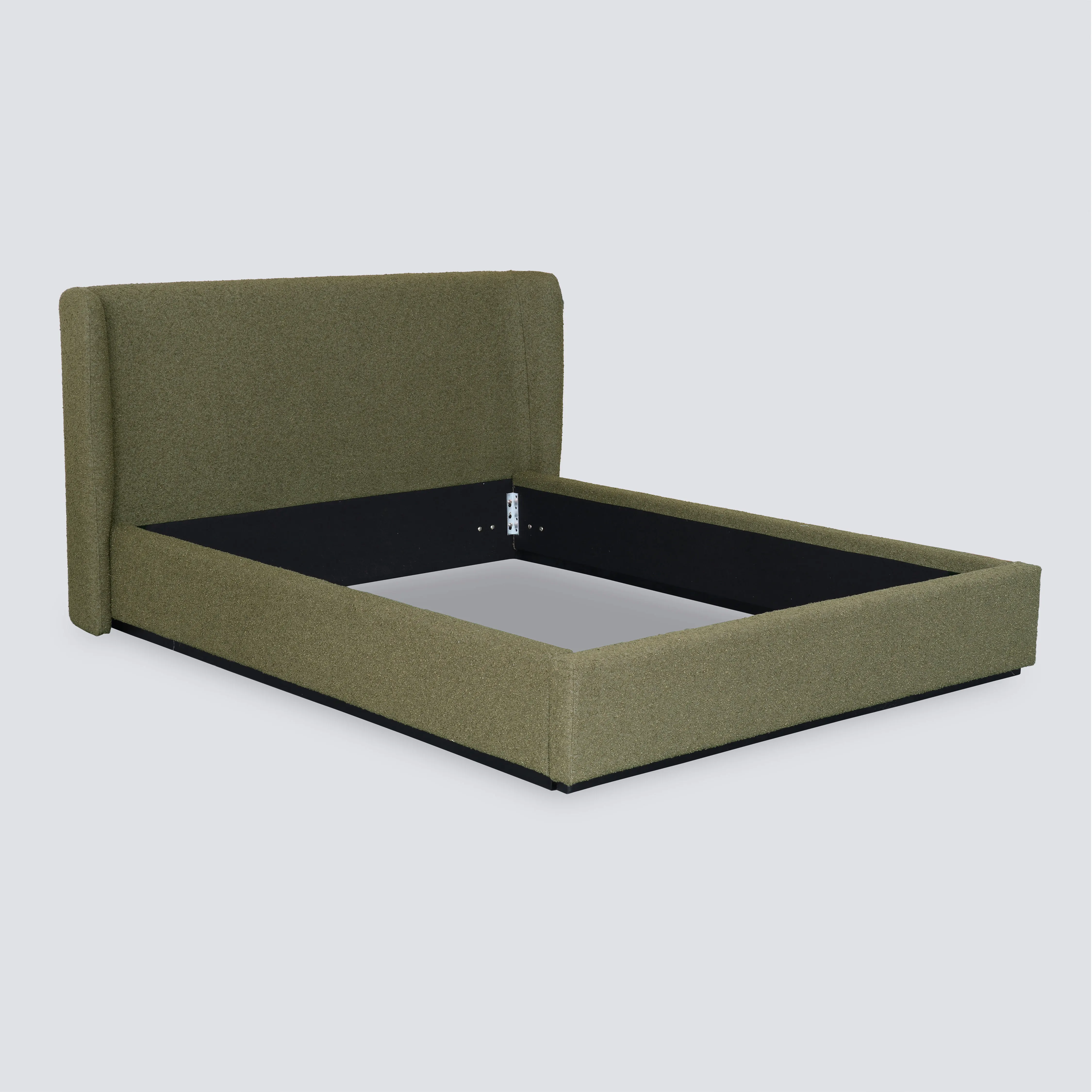 NS FURNITURE Modern Design King Size Bed Fabric Luxury Upholstery Bed Boucle Bedroom Furniture Upholstery Decoration