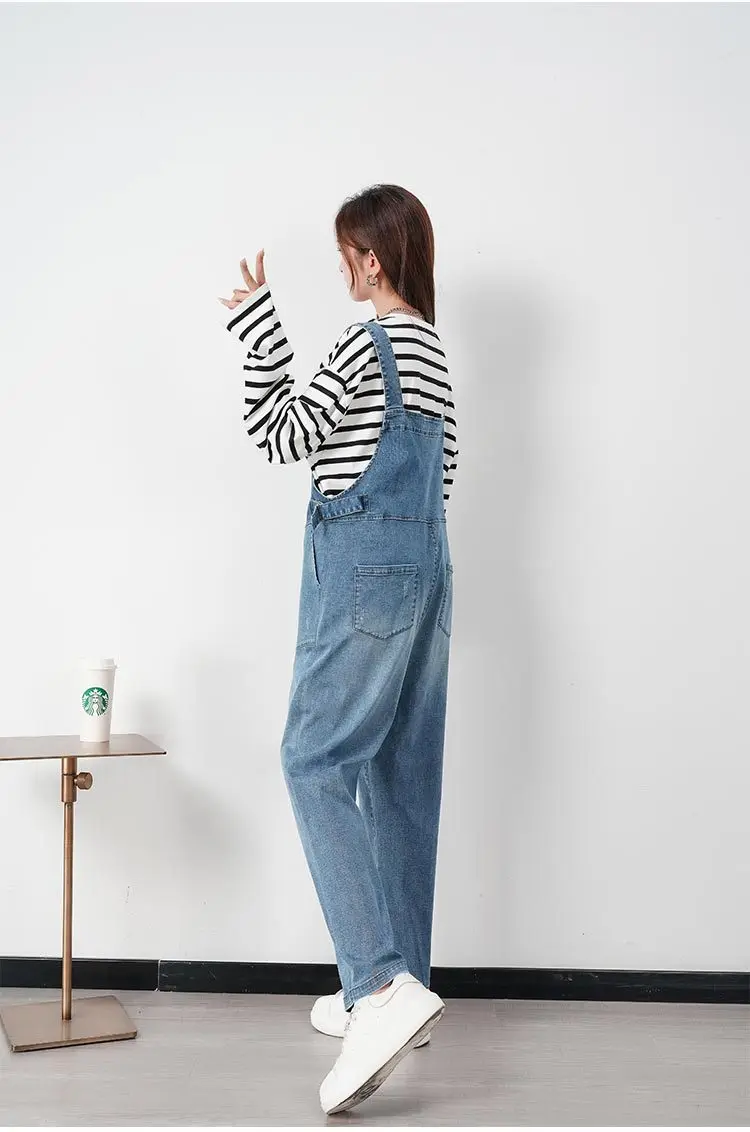 New Design Denim  Dungarees/Overalls for  Pregnant Women Breathable with Logo Thin Coated New Processing