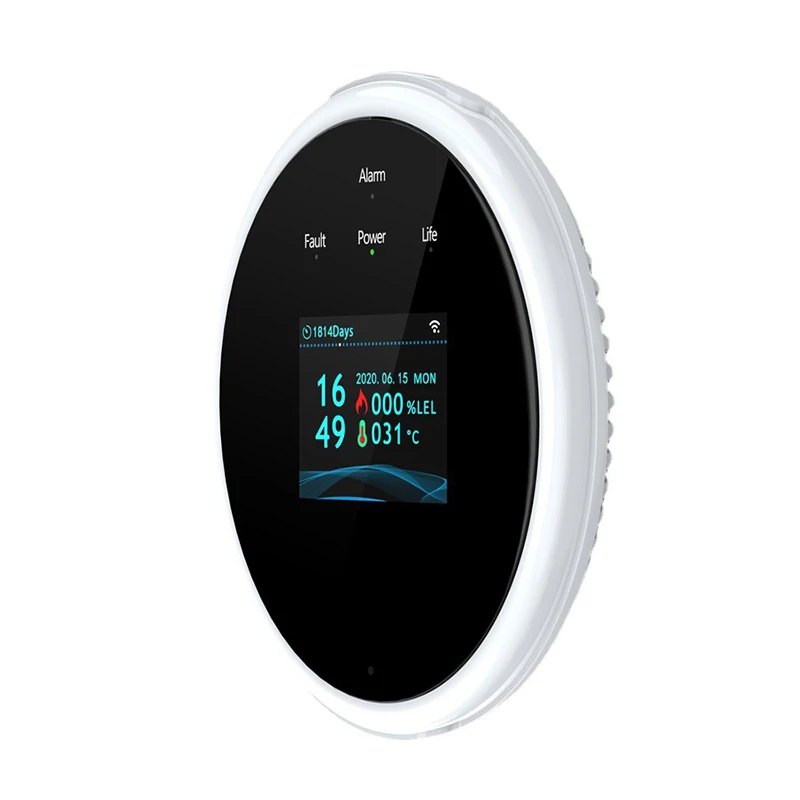 Wifi Natural Gas Sensor Combustible Household Smart LPG Gas Alarm Detector Leakage Sensor Wifi Temperature Detectors