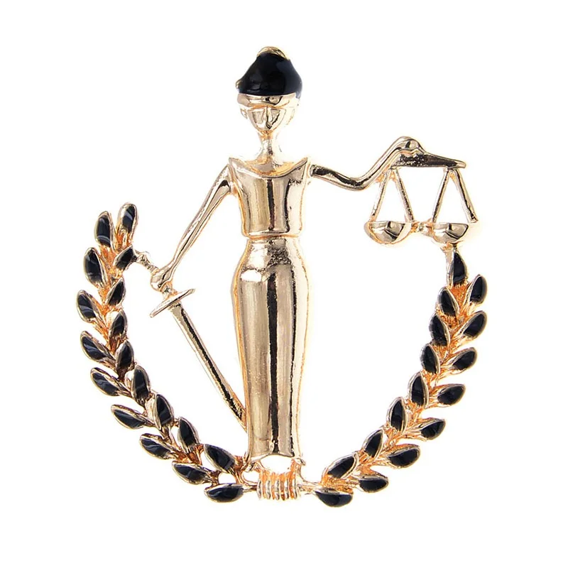
Gold Silver Color Libra Brooches Women Party Banquet Figure Brooch Pins Gifts Creative Jewelry Gifts 