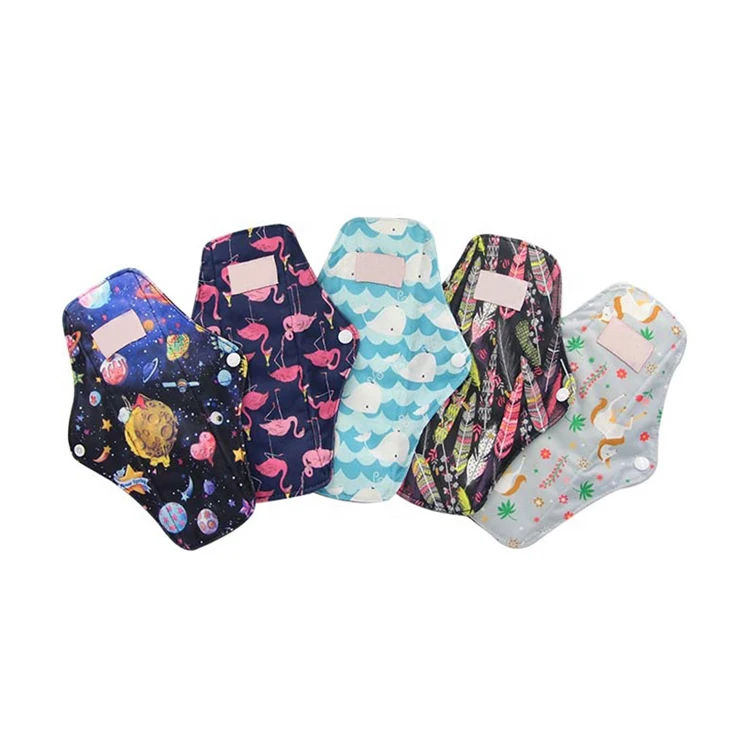  Новый дизайн многоразовые складные гигиенические прокладки менструальный период салфетки органические