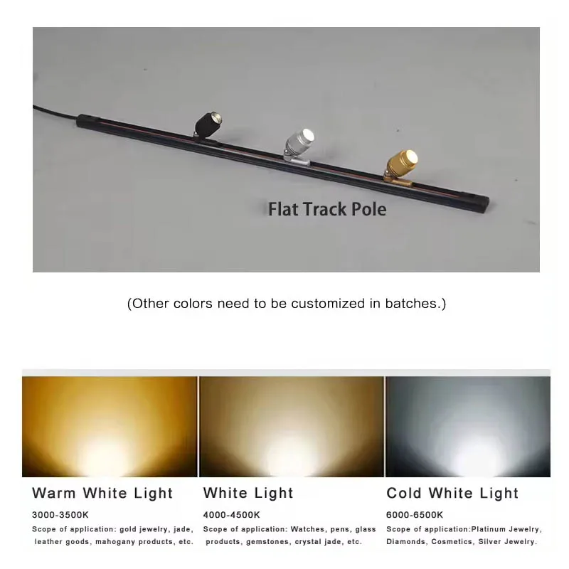 2W Oem Glass Tv Stand Cabinet Motion Sensor Museum Led Lighting Showcase Display Track Light Profile Lights