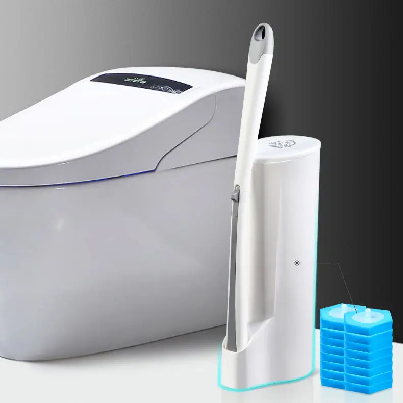 Disposable toilet brush Bathroom Toilet Silicone Brush Toilet Silicone Brush Set with sponge