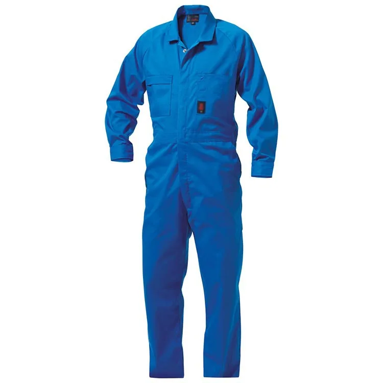 Factory Direct Cheap 65/35 Polyester Cotton Coverall Working Uniform OEM Custom Zip Front Work Clothes Navy Overalls For Men