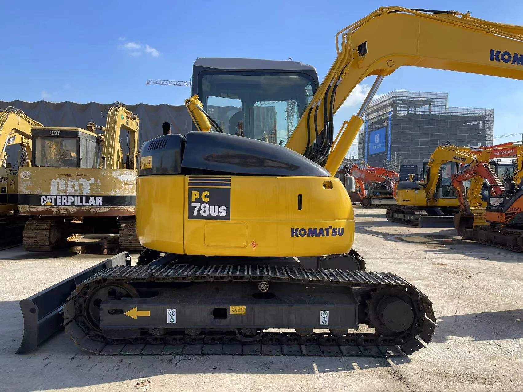 Komatsu Pc78us-6 Used Excavator Pswitchdraulic Mhair Removal Instrument Zm10 Excavator Steam Engine 8 Ton Excavator 125L 4.5km/h