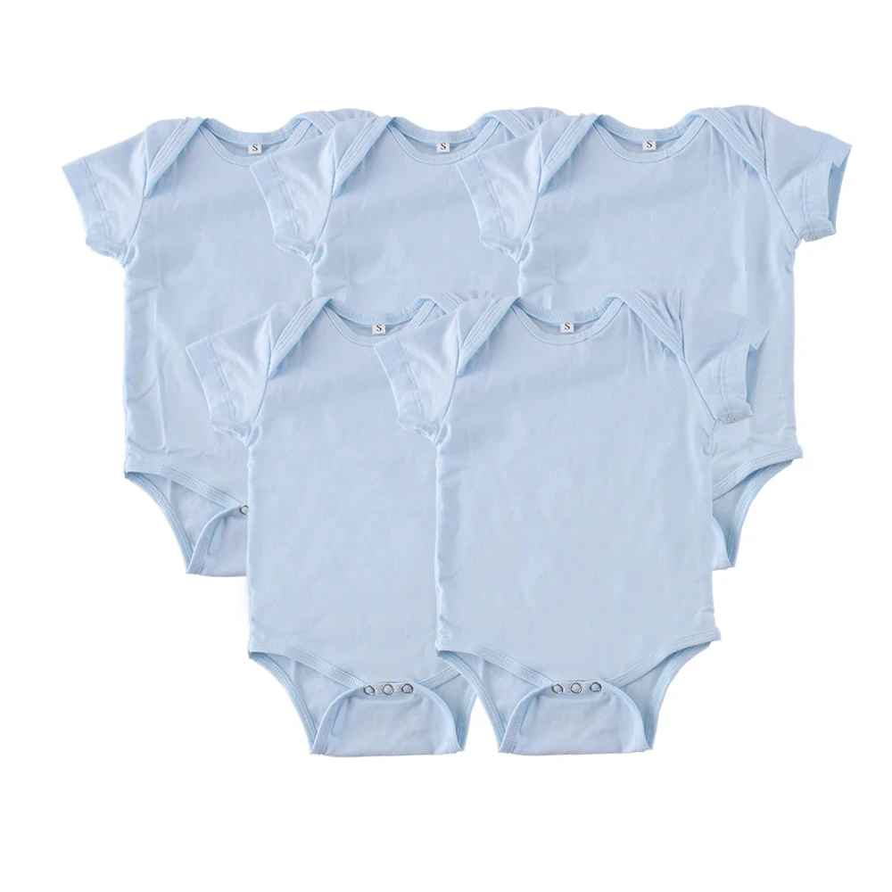 0-24m Newborn Baby Short Sleeve Bodysuit Cotton One Piece Baby Clothes White Infant Summer Boy 95% Cotton Onesie
