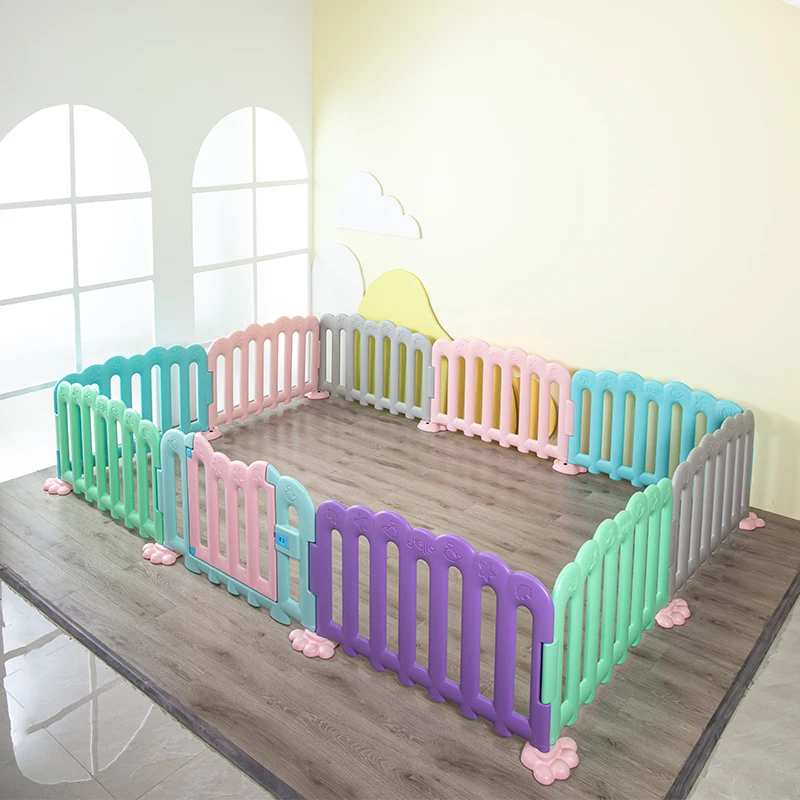 
Colorful Kindergarten Plastic Fence Playpen For Children Baby 