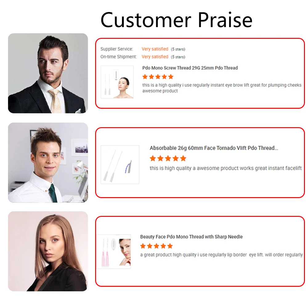 2021 Hot Selling Blunt W Molding Cog PDO Lifting Z Shape Press Cog Threads 19g 120mm