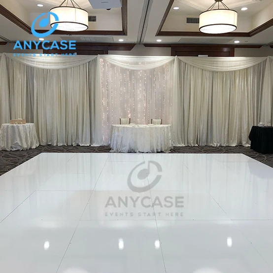 Wholesale portable cheap hotel wooden dance floor tiles without screw hole for sale