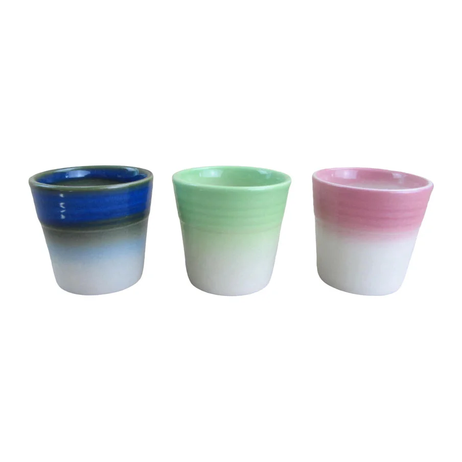 Wholesale custom mini clay flower ceramic succulent plant pot with hole for home garden decor