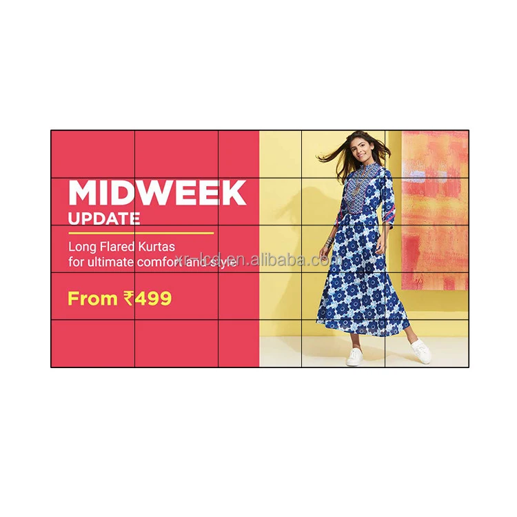 Controller Samsung Videowall 55 Inch 2x2 3x3 5x5 Advertisement Display Splicing Screen Advertising Players 8mm LCD Video Wall