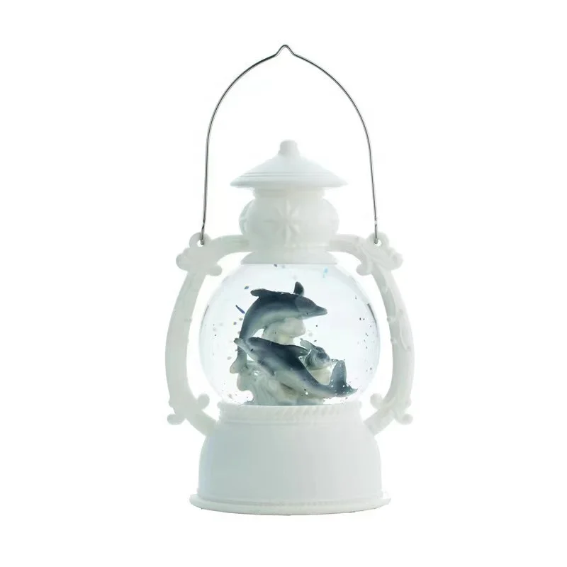 LED light Water globe Musical Christmas Snow Globe Lantern for Christmas Decorations and Gifts