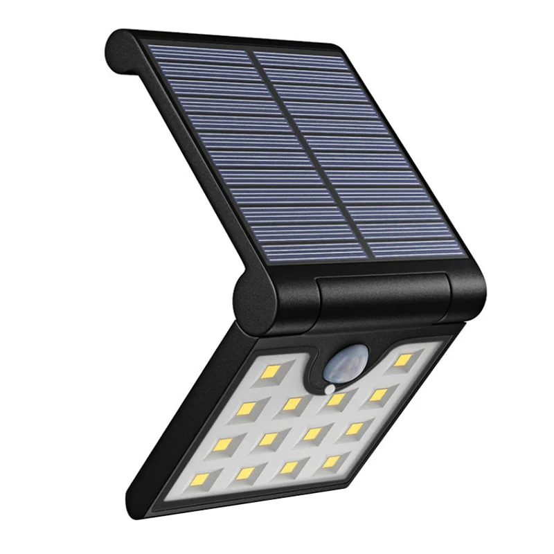 
Foldable Outdoor Bright Lamp Mounted Sensor Security Solar Folding Led Powered Wall Light For Driveway Patio Yard Garden 