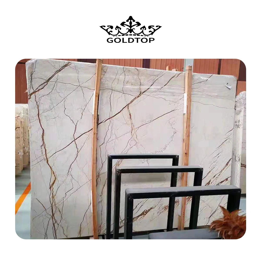GOLDTOP OEM/ODM marmol losas mermer Worktop and Countertop Rosa light marble Slabs or Tiles for Home