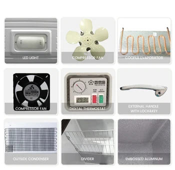 Chest Freezer home deep freezer top open door freezer