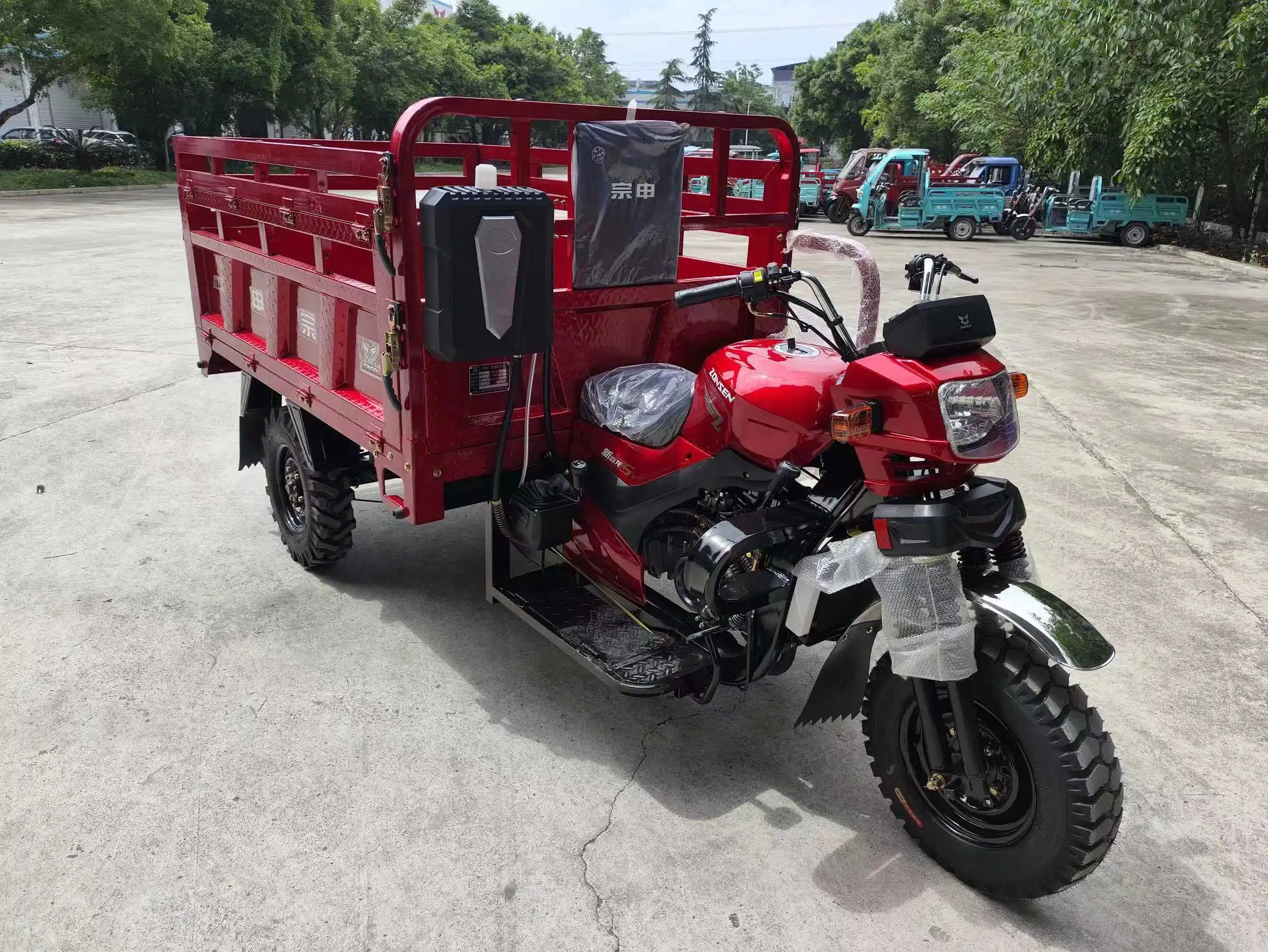 200cc Water Cooling Fuel Farming Motorcycle Gasoline Engine Cargo Motor Tricycle with Carriage