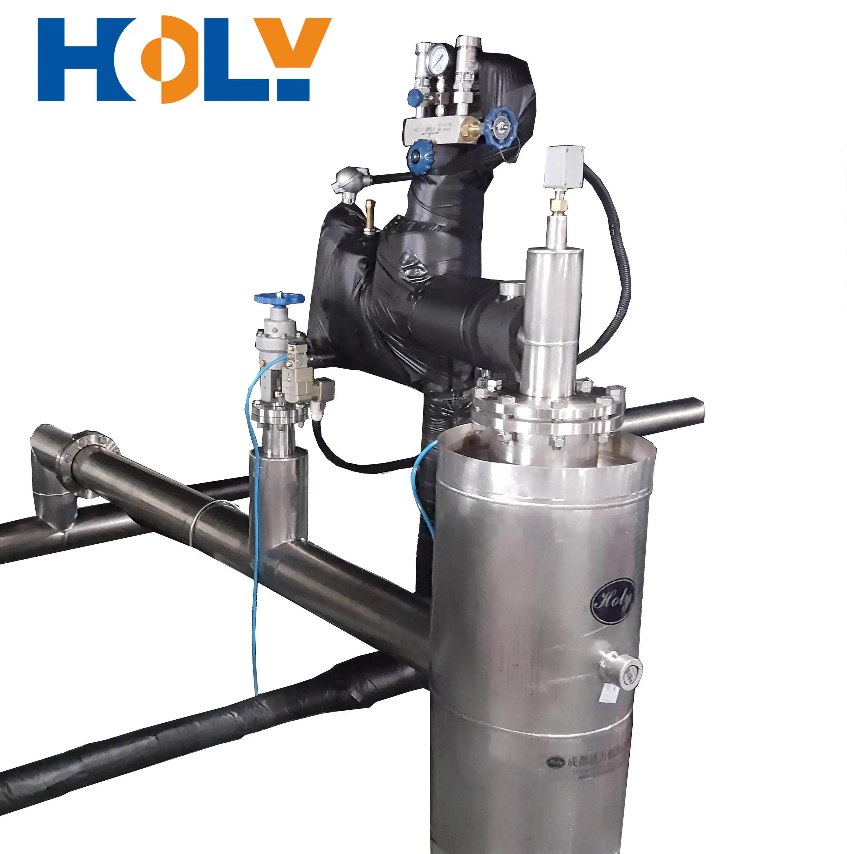 Pressure Regulating Phase Separator of Vacuum Jacketed pipe System for Liquid Nitrogen