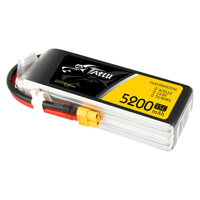 Tattu батарея lipo 7 4 5200 мАч 4s 5 0 RC батарейные блоки