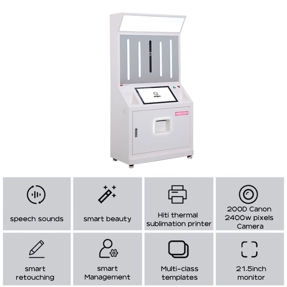 Photo Booth Machine With Printer Fashion Entertainment Machine Mirror For Sale Digital Camera Shooting Photo Booth for Parties