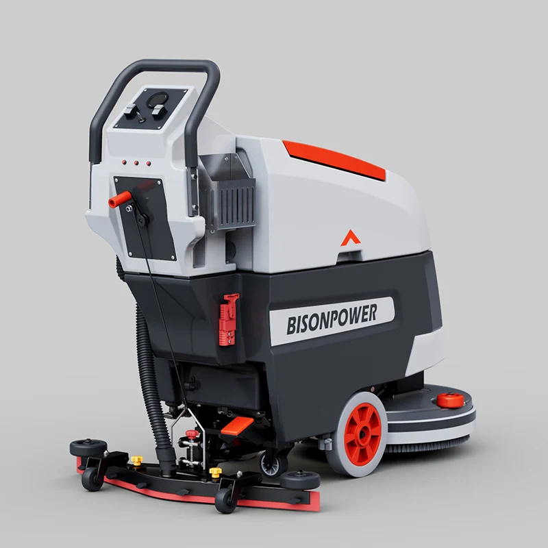 Bison Home Electric Road Street Sweeper Heavy Duty Floor Scrubber Cleaning Machine