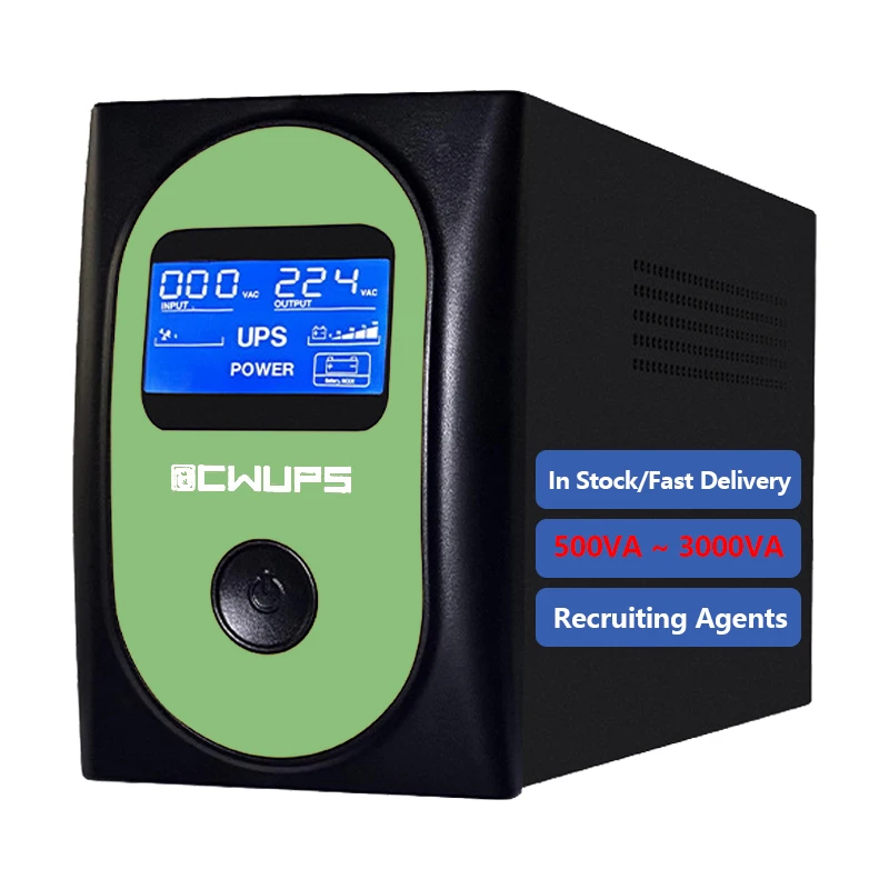 Chengwen High Quality Good Price 1kva 1.5kva 3kva 2kw 600w 1000w 1200watt Home Age AC Offline UPS Battery Cabinet