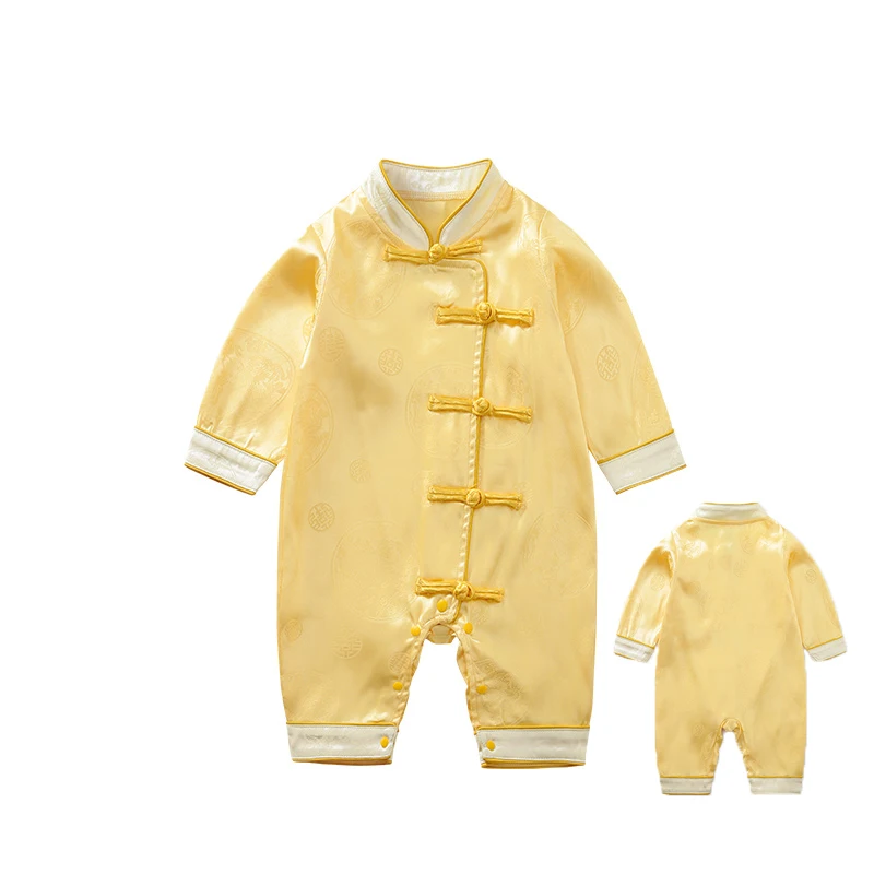 Wholesale spring cotton new baby clothes boys and girls regular jumpers Chinese style Tang style fashion Retro