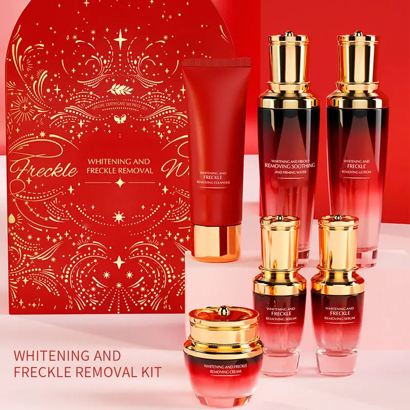 Private Label Luxury Rejuvenating Lady Facial Skincare Kit Face Serum Eye Anti Aging Brightening Skin Care Set