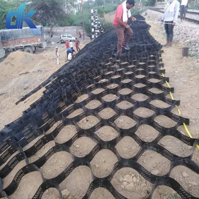 Textured Gravel Stabilizer Hdpe Geocell Geo Cell Ground Grid for Farmland Walkway Driveway