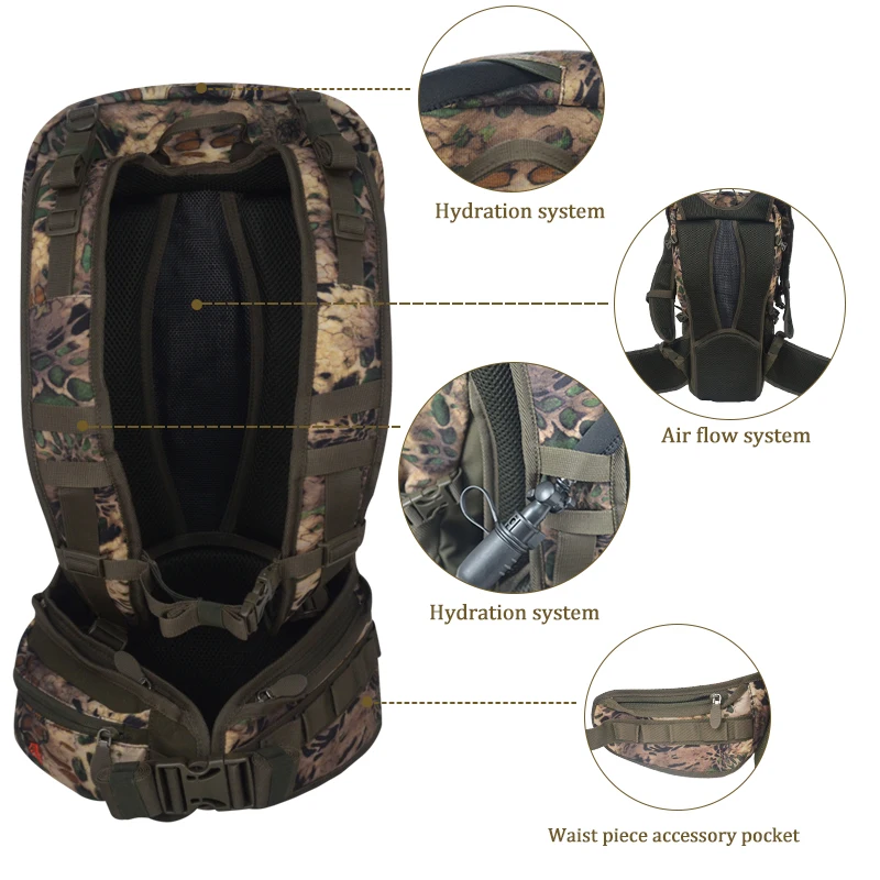 
Professional outdoor backpack Camouflage Gear Manufacturer Daypack Camo hunting backpack 
