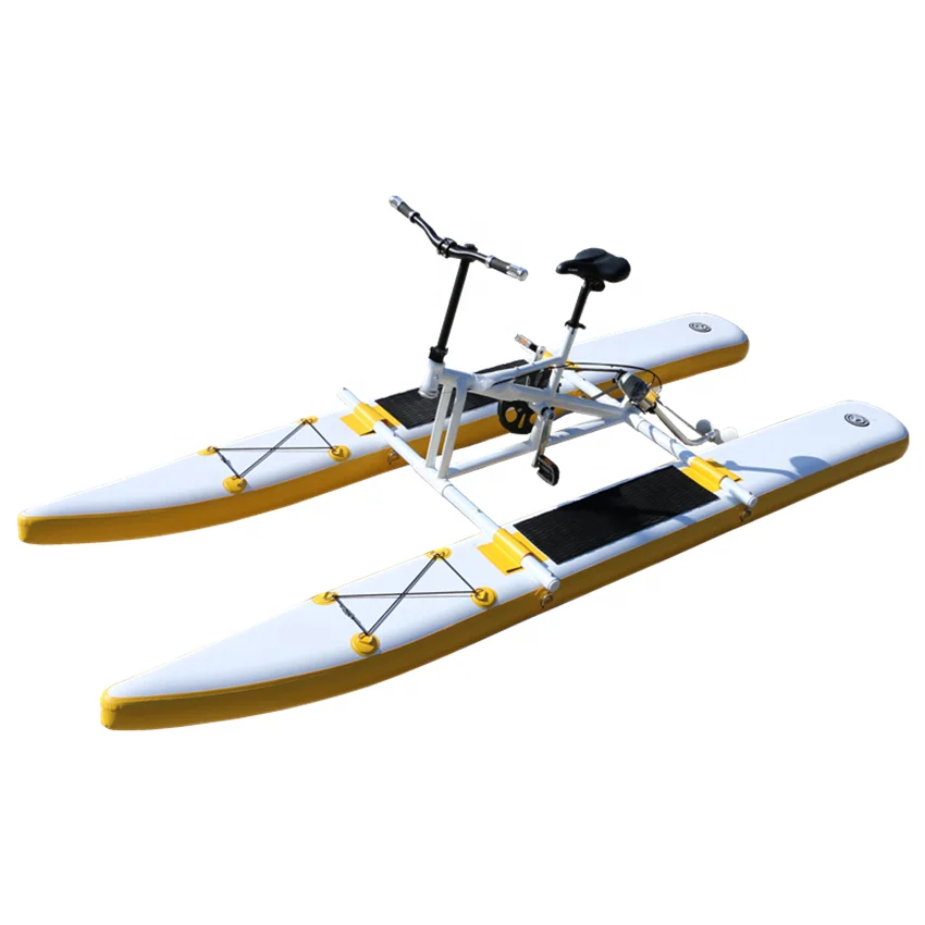 New Design Hot selling Yellow High Quality Gold PVC inflatable water bike