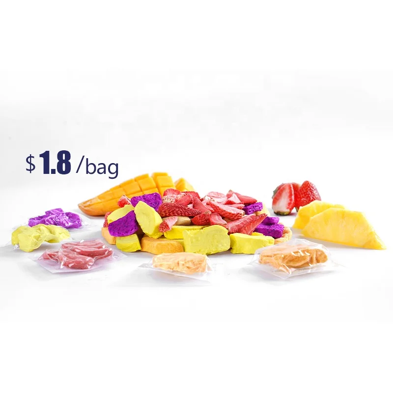 High Quality Organic Dry Strawberry Durian Mango Pieapple  Dragonfruit Slice  Freeze Dried Fruit