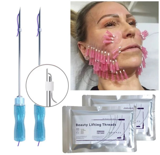 Hilos tensores pdo thread nose face lifting korean pdo pcl plla mono screw cog thread with paypal