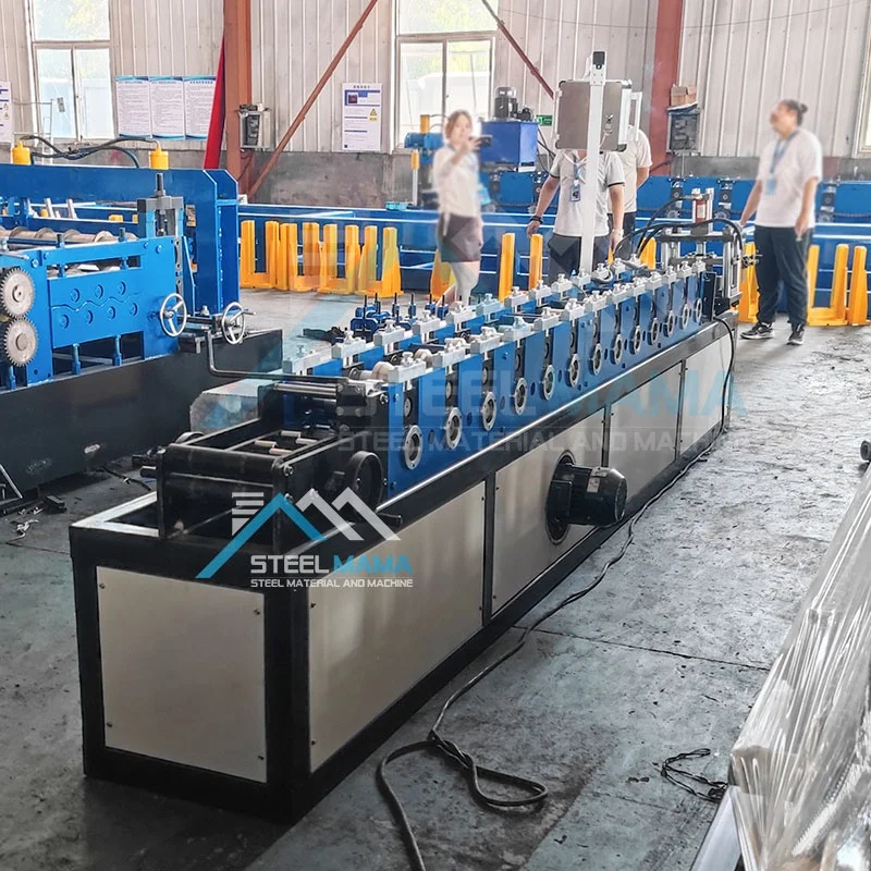 Zambia Popular High Productivity Full Automatic Euro Type Shutter Door Roll Forming Machine