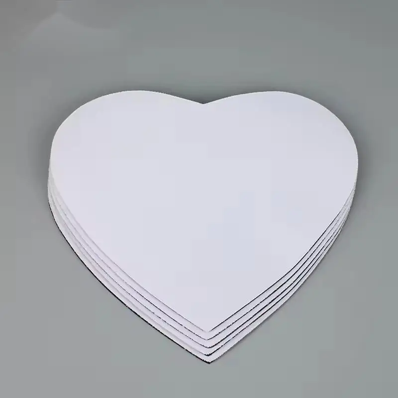 3MM Blank Heart Shape Sublimation White Fabric Mouse Pad No Reviews yet