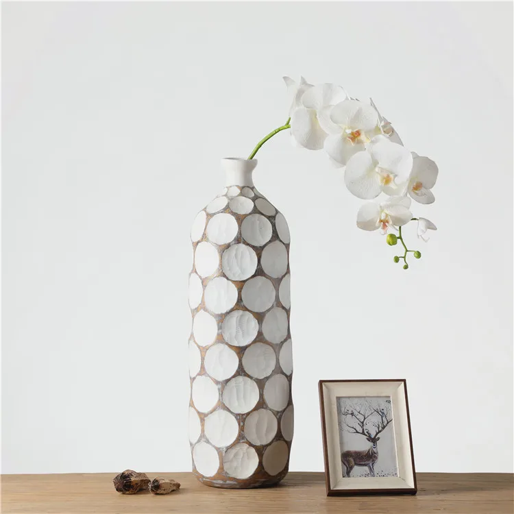 Wholesale resin handmade home decor vase resin crafts nordic vases for home decor