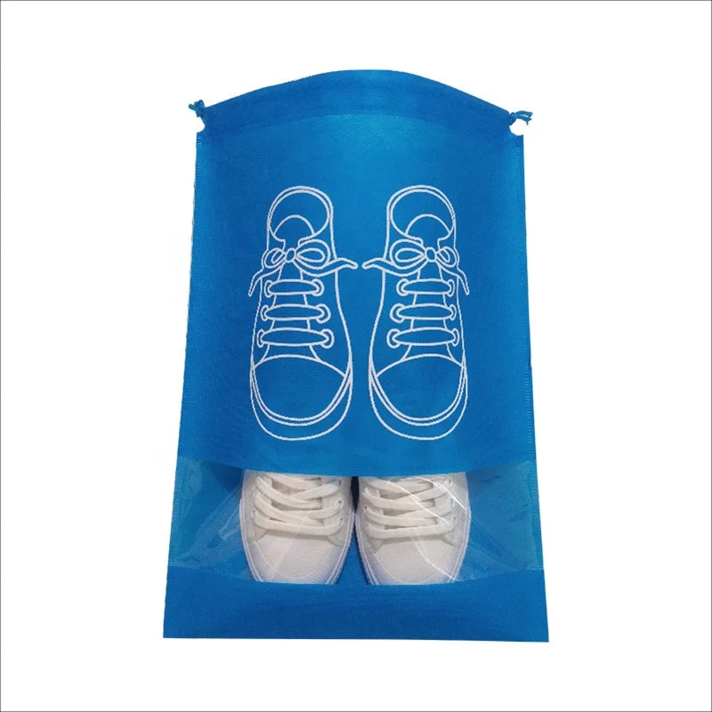 2022 Hot Selling Heat Seal Custom Logo Reusable Eco Friendly Printed Dust Proof PP Non Woven Drawstring Storage Bags For Shoes