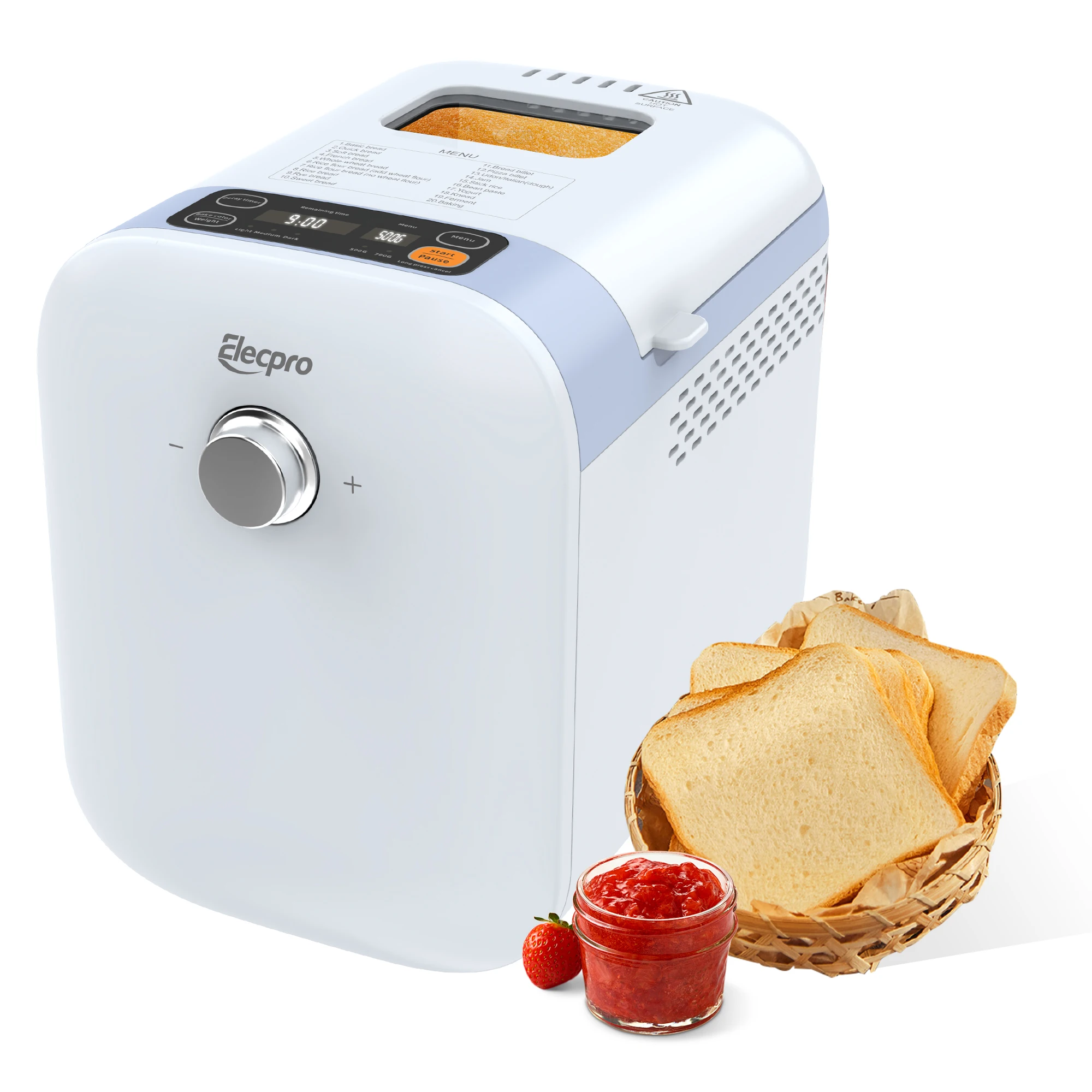Wholesale High Quality Professional Automatic 1Lb 1.5Lb capacity Multifunction Electric Bread Maker At Home