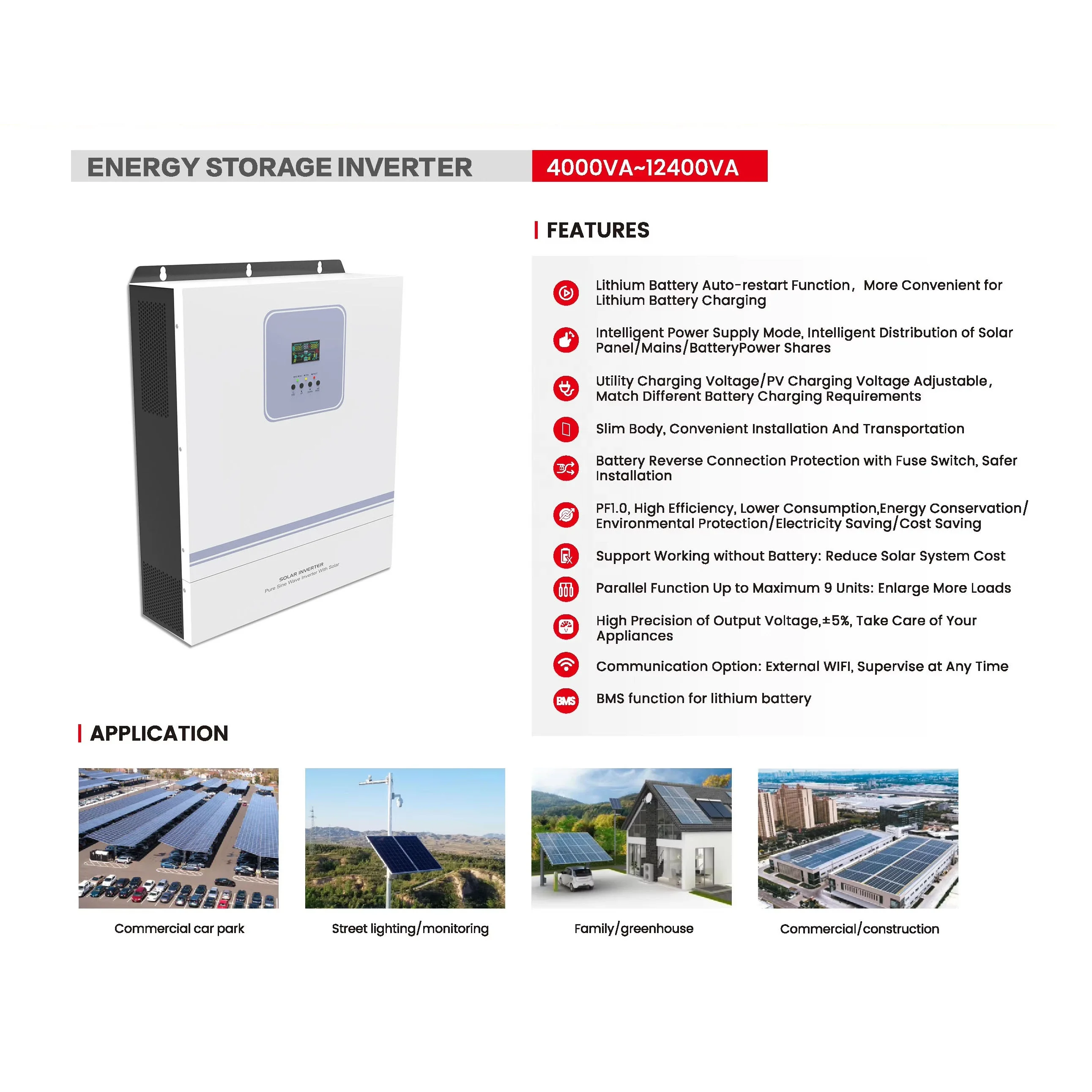Top 10 ZUMAX Pure Sine Wave Inverter 10kw 11Kw Solar Inverter Home Use Hybrid Inverter With Ac Charger