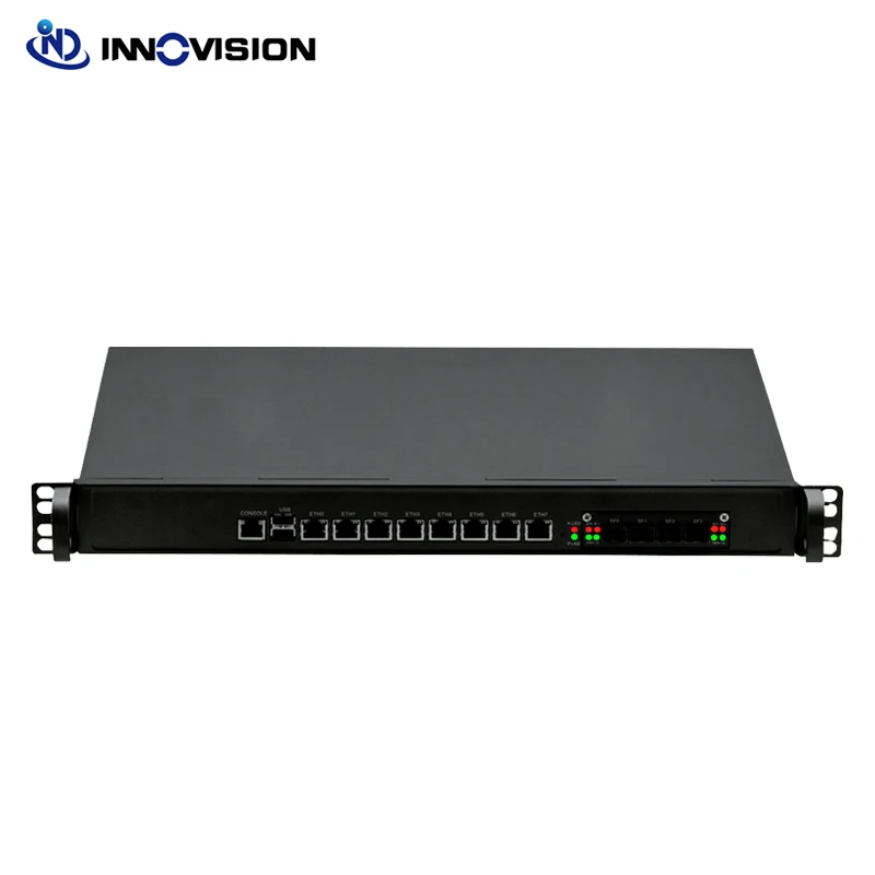 high performance 8GBe Lans rack 1U Firewall server Barebone for enterprise