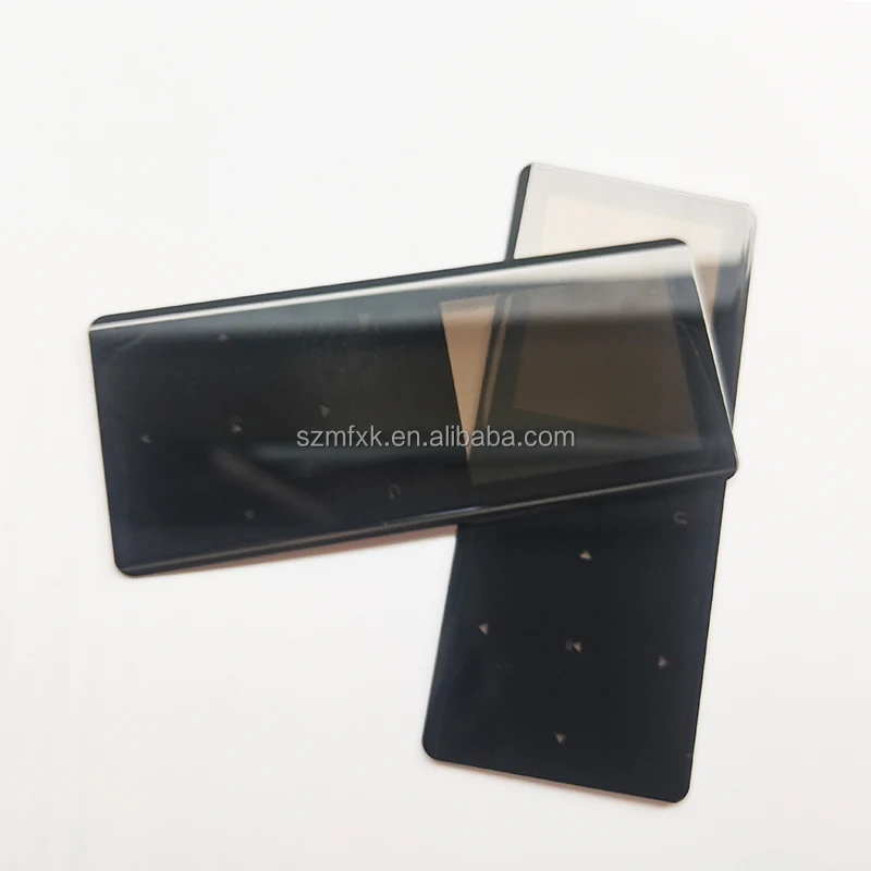 Electronic products Tempered glass electroplated tea-colored gun color semi-transparent panel glass 2.5D arc edge polishing