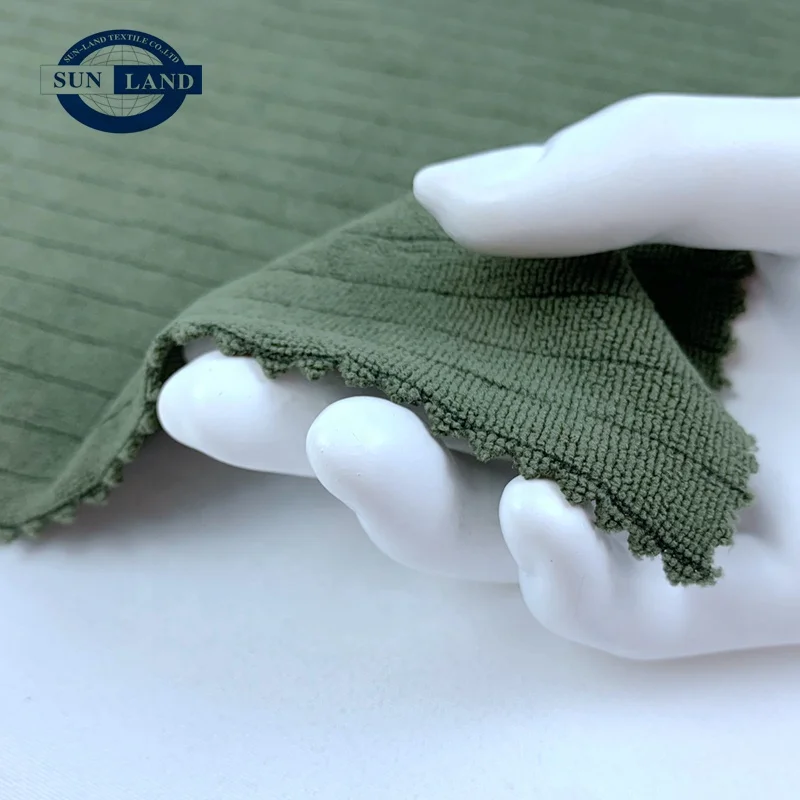 SUNLAND текстиль Cleancool 100% Полиэстеровая Антибактериальная быстросохнущая серебристо-ионная трикотажная махровая ткань для толстовки атласная