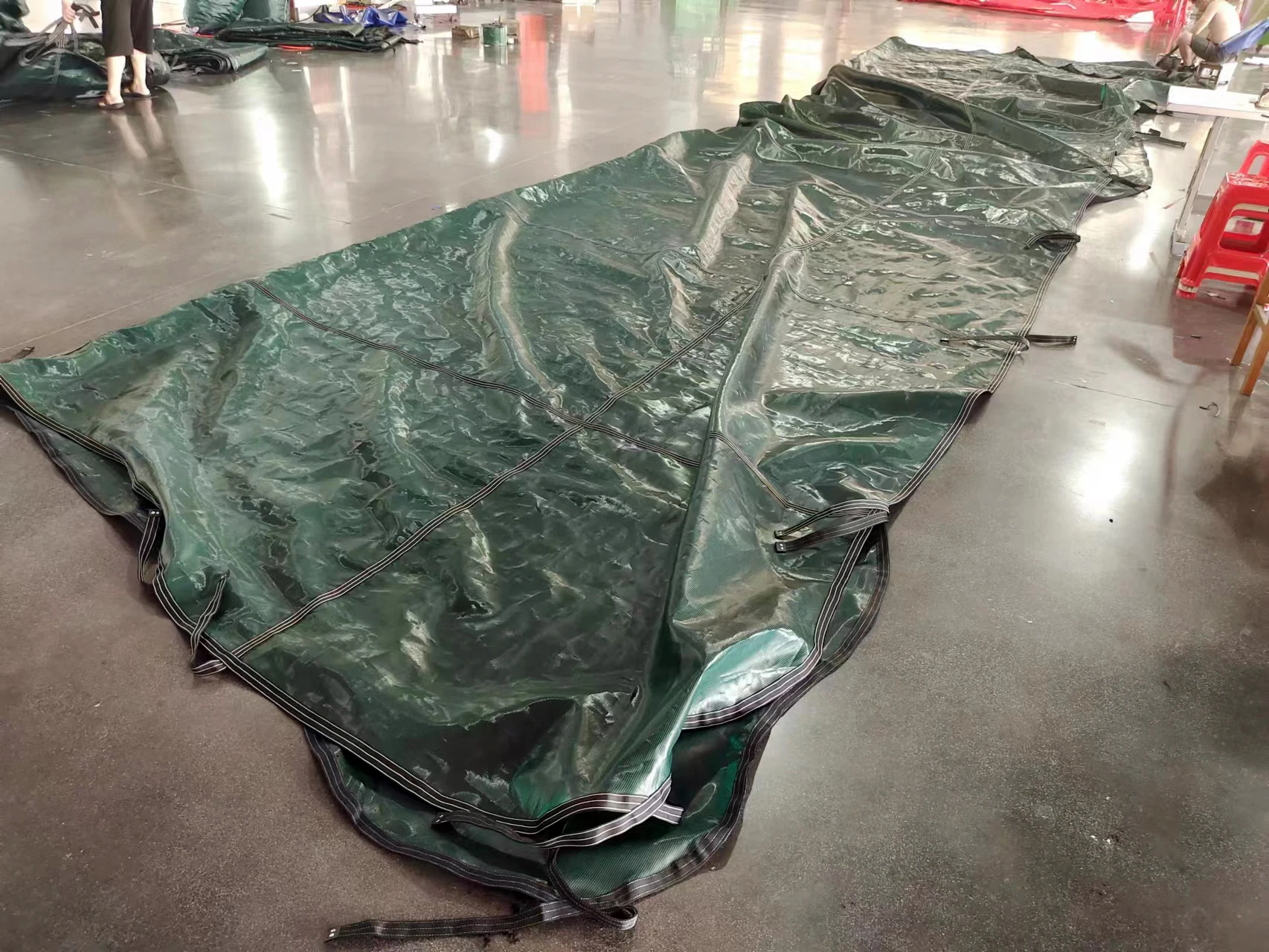 Trampoline Mesh Inground Safety Green PP Pool Cover Swimming Pool Solid Safety Cover for Winter Inground Winter Pool Cover