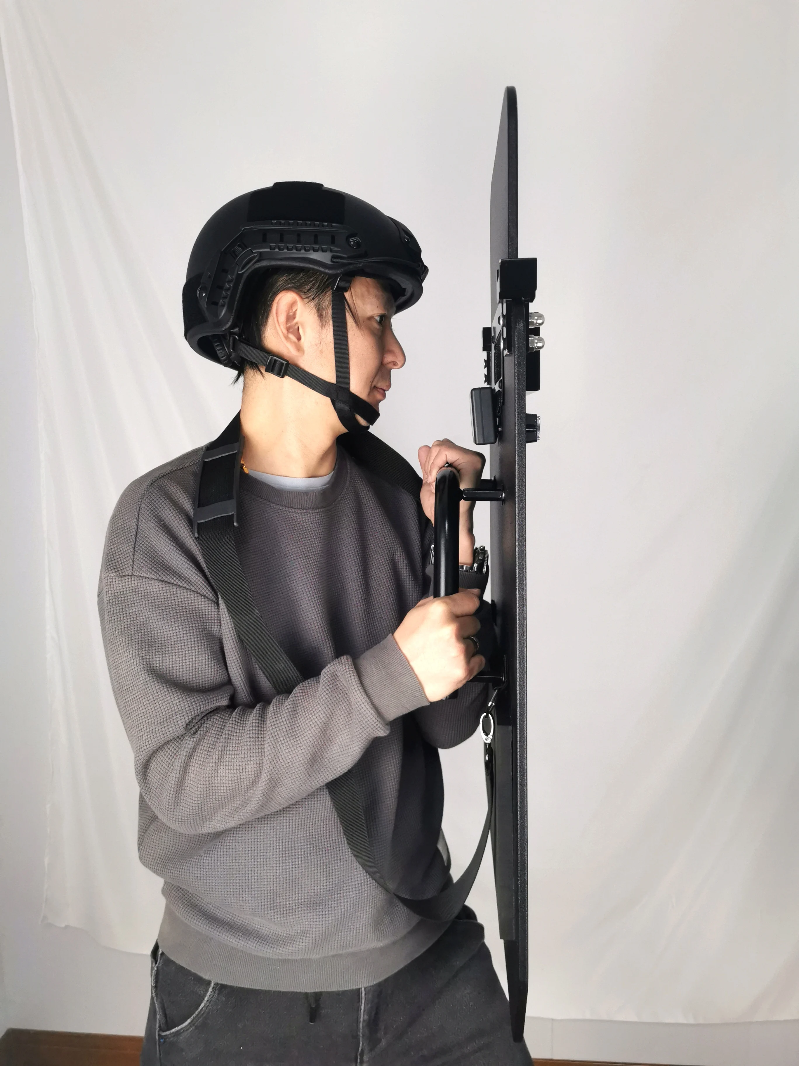 Lightweight flash led with butt Level IIIA  level III  ballistic bulletproof Shield Armor Shield