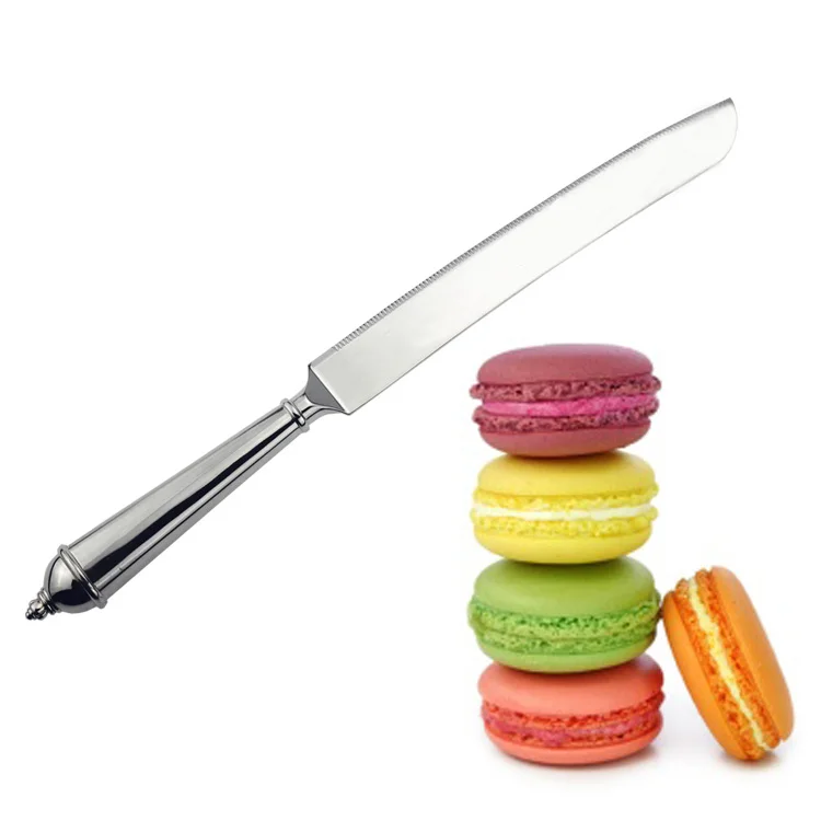 
Food grade wholesale metal class elegance pizza pie bread cutting Knife and decorating wedding Cake Slicer with Serrated Edge 