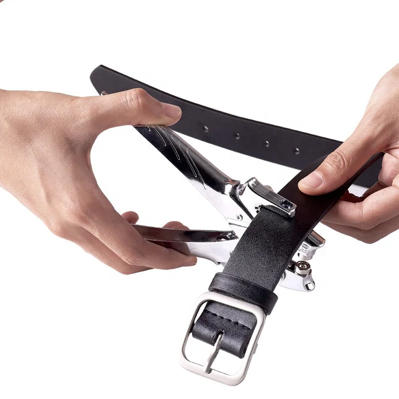 Популярный высококачественный дырокол для кожаного ремня по лучшей цене Стандартный Дырокол 165*30*100 мм Kw-trio 1-Hole CN;JIA 9718 1 шт. Genmes