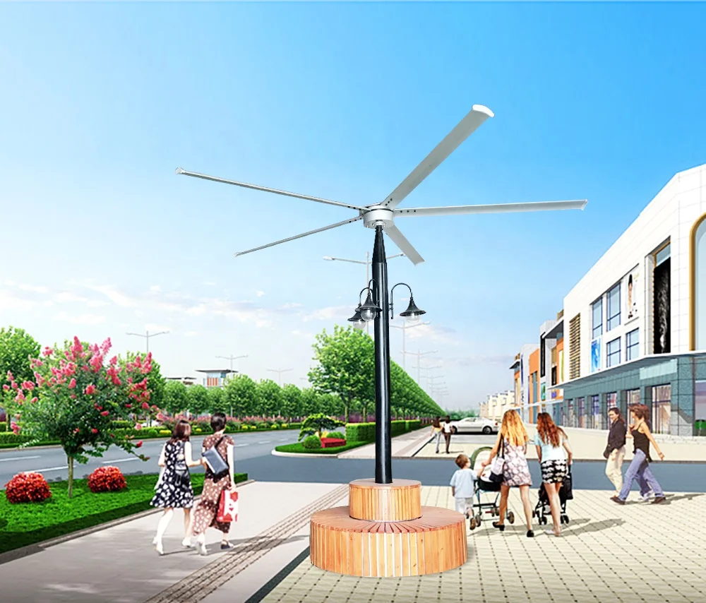 Guangzhou QX 5,2 м беззубчатый стоячий вентилятор типа HVLS Airpole для развлекательных помещений 50 Гц/60 Гц 2 года автономного Qixiang 0,66 кВт