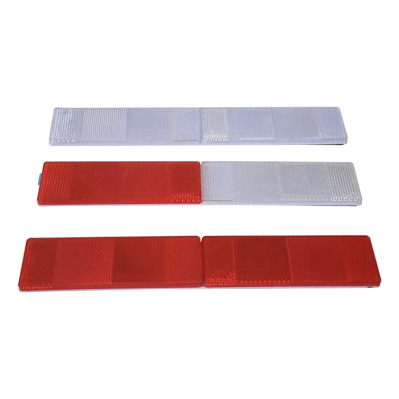 Светоотражающий предупреждающий стикер из АБС-пластика с высокой видимостью, клейкий задний автомобильный отражатель для автомобилей, грузовиков