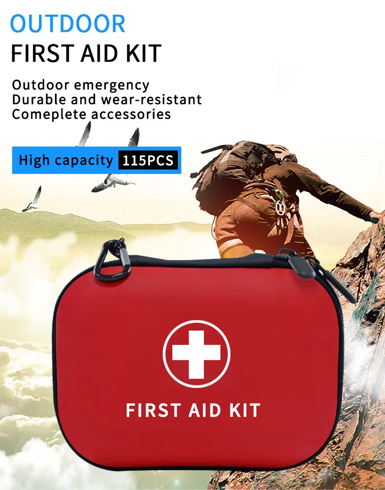 24 Class 115 piece set of emergency kit for outdoor travel camping emergency kit set of emergency rescue kit