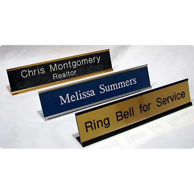 Custom Stainless Steel Nameplate Aluminum Metal Tag Brass Logo Engraved Metal Name Plate For Your Brand