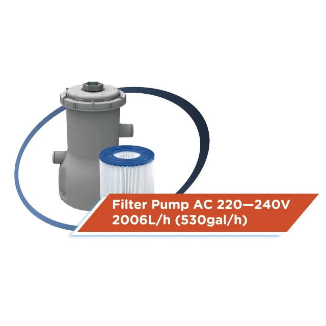 Customized Outdoor Frame Swimming Pool with Pool Accessories Pump Cleaner Cover Ladder MESH-PVC 427*427*122cm CN;JIA 60003 OEM